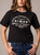 Kimes Ranch Women's Black Heavy Text Graphic Tee