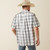 Ariat Men's Key Largo Blue Plaid Pro Santana Short Sleeve Shirt
