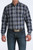 Cinch Men's Navy Plaid Long Sleeve Button-Down Shirt