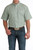 Cinch Men's Green Print ArenaFlex Short Sleeve Button-Down Shirt
