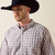 Ariat Men's White Multi Barely Pink Wrinkle Free Wolcott Classic Fit Shirt