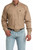 Cinch Men's Solid Khaki Long Sleeve Button-Down Shirt