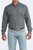 Cinch Men's Teal Geometric Print Long Sleeve Button-Down Shirt