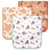 Boone Western Print 3 Pack Premium Burp Cloths