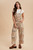 Women's Boho Print Twill Denim Overall