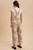 Women's Boho Print Twill Denim Overall