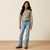 Ariat Girl's Chocolate Plum Stripe Kirby Western Shirt