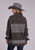 Stetson Women's Brown Vintage Shawl Collar Cardigan Sweater