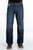 Cinch Men's Relaxed Fit White Label Dark Stonewash Performance Denim Jean