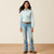 Ariat Girl's Saltwater Henna Stripe Kirby Long Sleeve Shirt