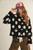Women's Gold Button Polka Dot Cardigan