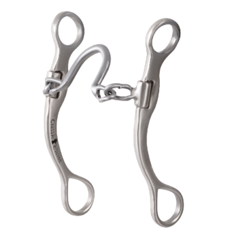 Classic Equine Performance Straight Shank Bit with Chain Port