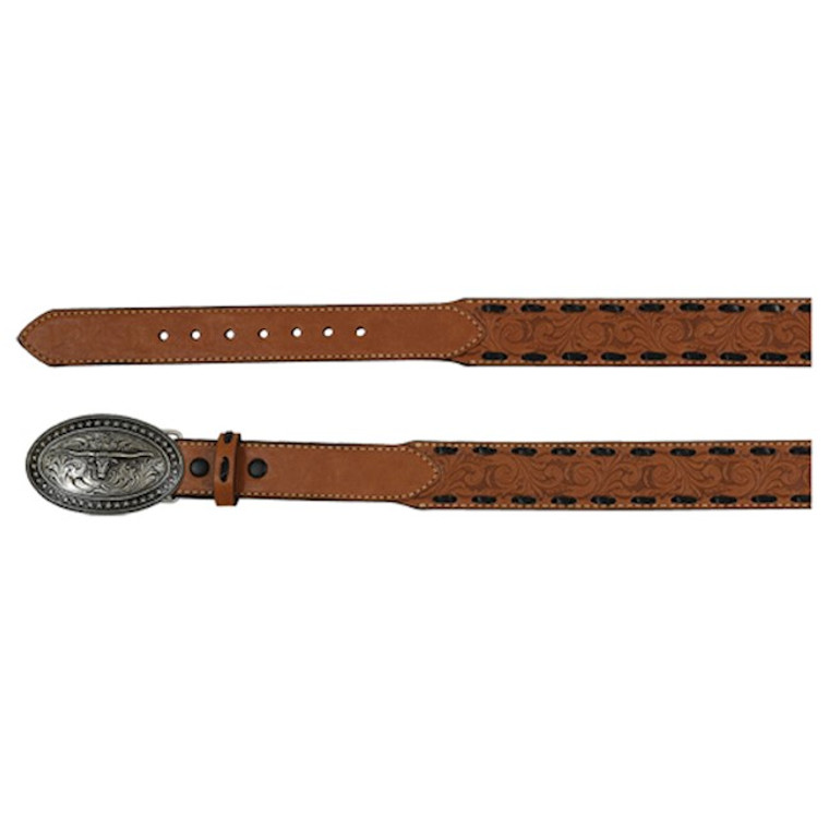 Arena Ace Boy's Classic Tooled Lace Belt