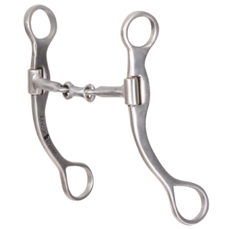 Classic Equine Performance Straight Shank Bit with Smooth Bar Dogbone