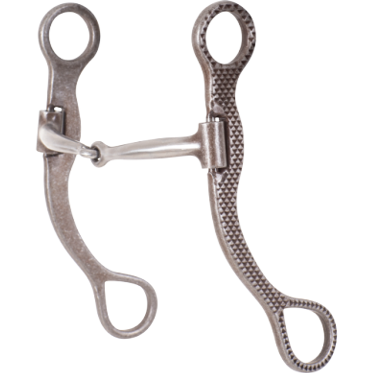 Classic Equine Rasp Straight Shank Bit with Smooth Bar