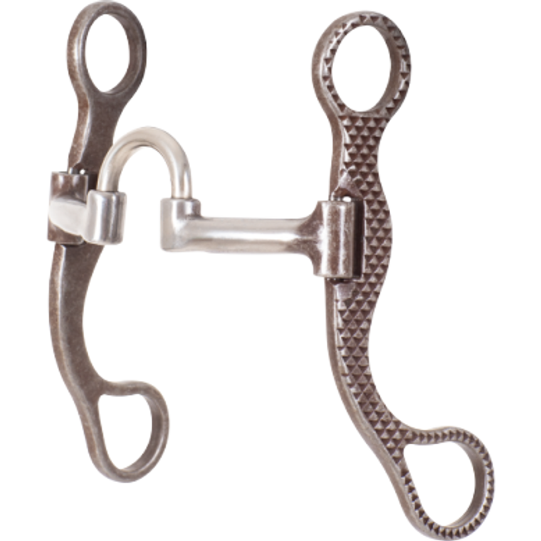 Classic Equine Rasp Straight Shank Bit with Short Correction