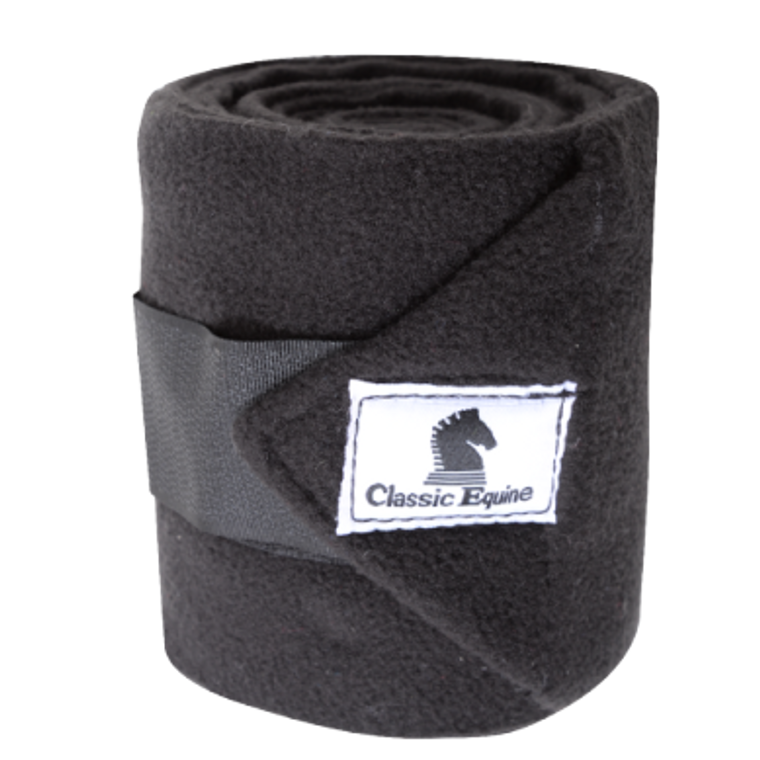 Classic Equine Black Polo Wraps