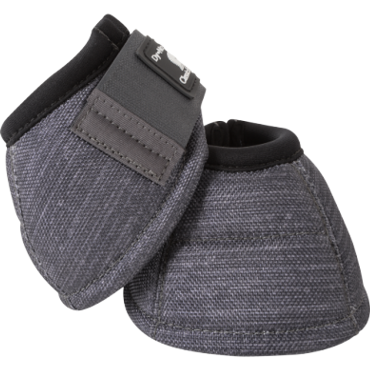 Classic Equine Dy-No Turn DL Charcoal Bell Boots