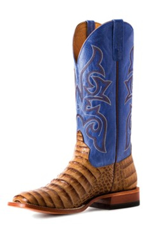 Horse Power by Anderson Bean Men's Toasted Caiman Print Leather Cowboy Boot