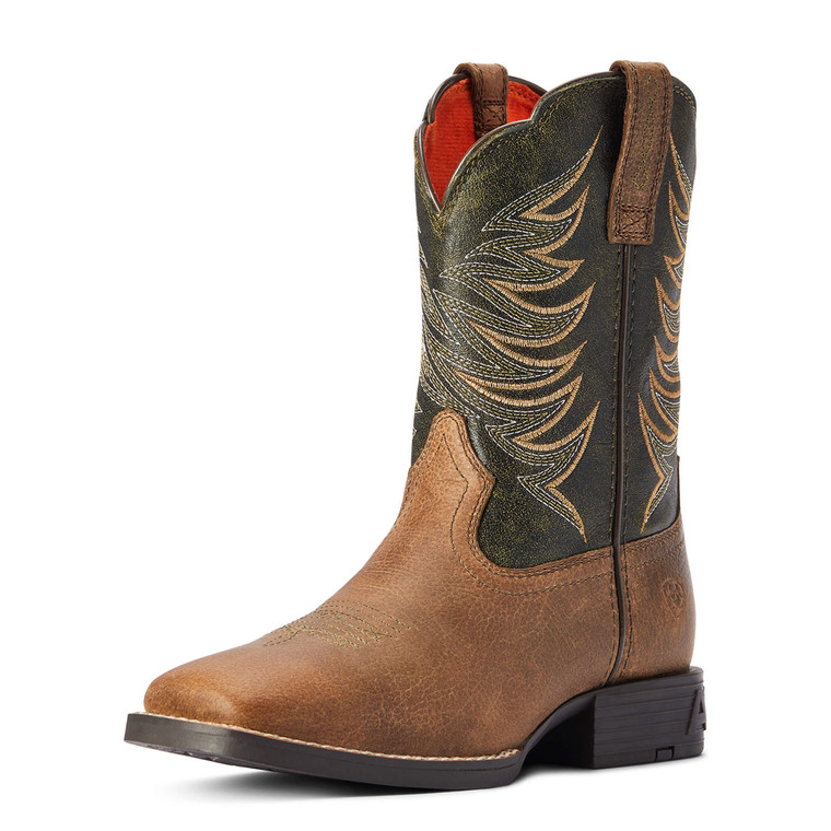 Ariat Youth Distressed Brown Firecatcher Western Boot
