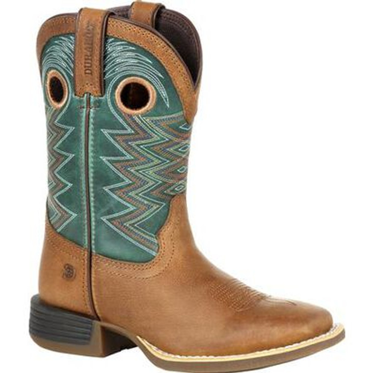 Durango® Lil' Rebel Pro Kid's Teal Western Boots