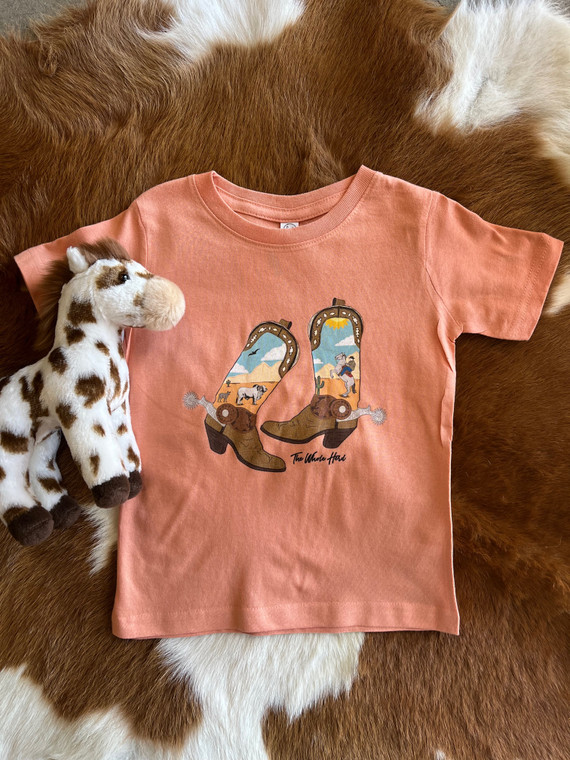 Toddler Boots Up Western Graphic Tee