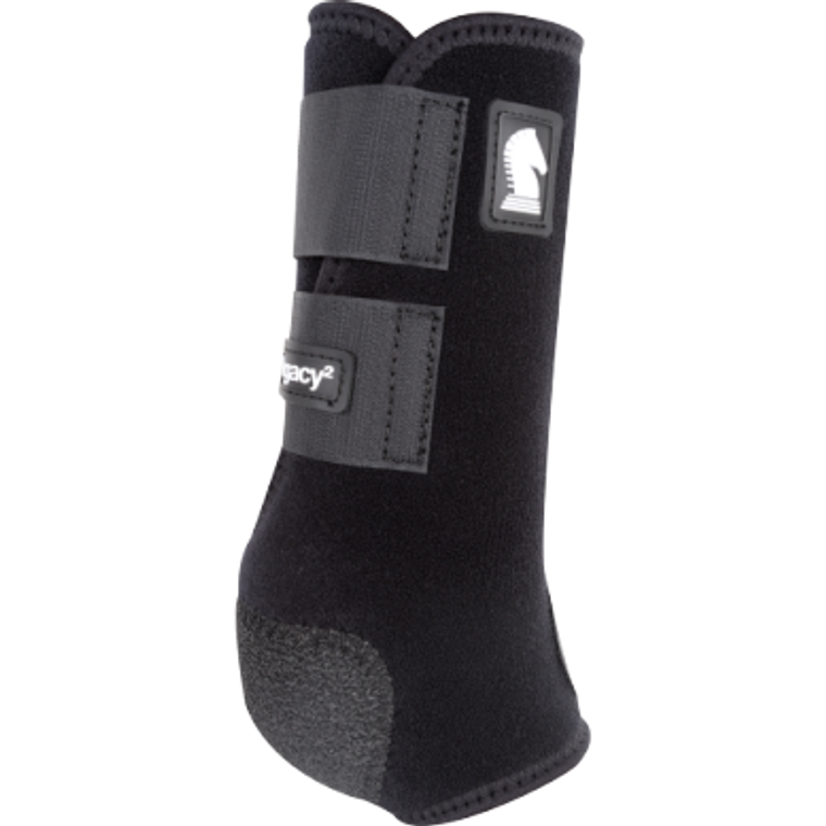 Classic Equine Legacy2 Black Front Support Boots