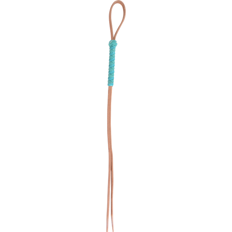 Martin Saddlery Turquoise Leather Lace Quirt