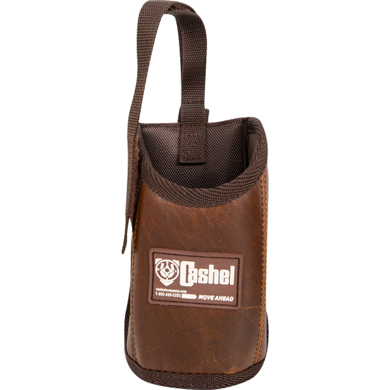 Cashel Pommel Saddle Bag Bottle Holder with Distressed Leather