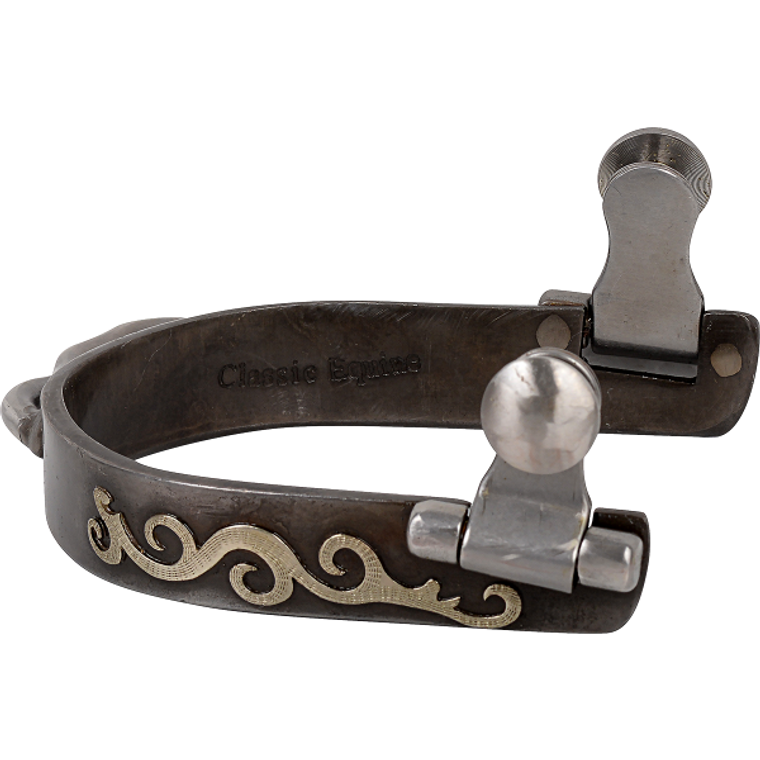 Classic Equine Scroll Bumper Spurs