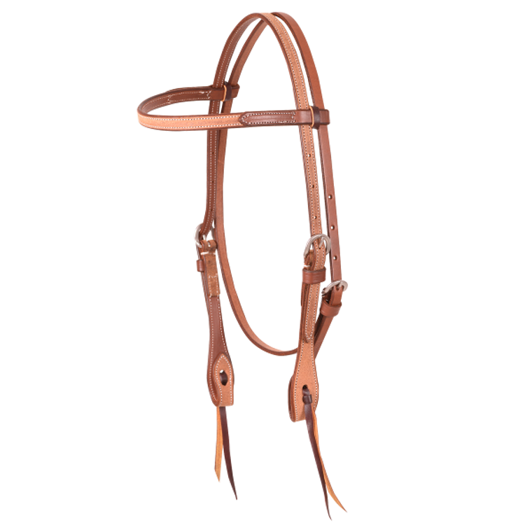 Martin Saddlery Natural Plain Browband Headstall