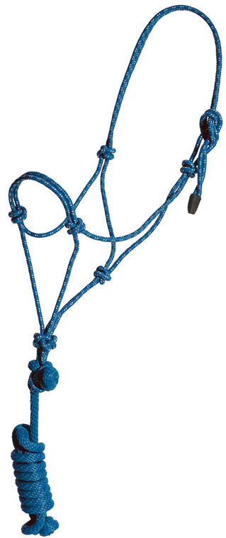 Foal Blue/White Economy Rope Halter and Lead