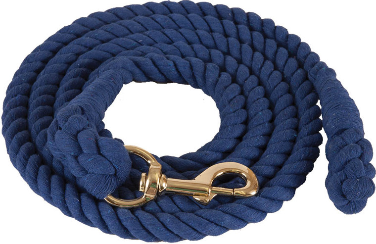 Blue Cotton Lead Rope