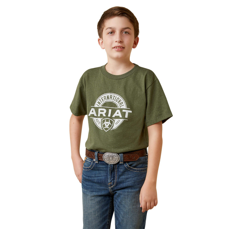 Ariat Kids' Forest Heather Center Fire T-Shirt