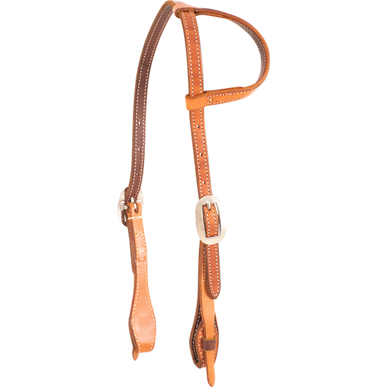 Martin Saddlery Natural Slip Ear Headstall with Quick Change