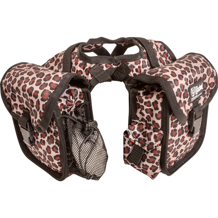 Cashel Leopard Print Horn Saddle Bag Small