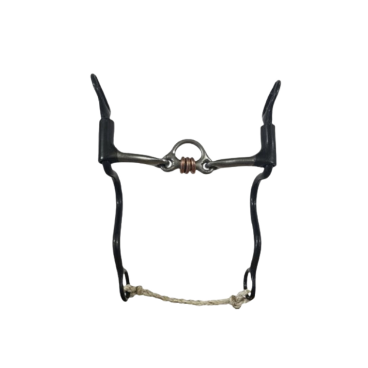 Dutton Bits Cavalry Cheek Medium Port with Copper Rollers