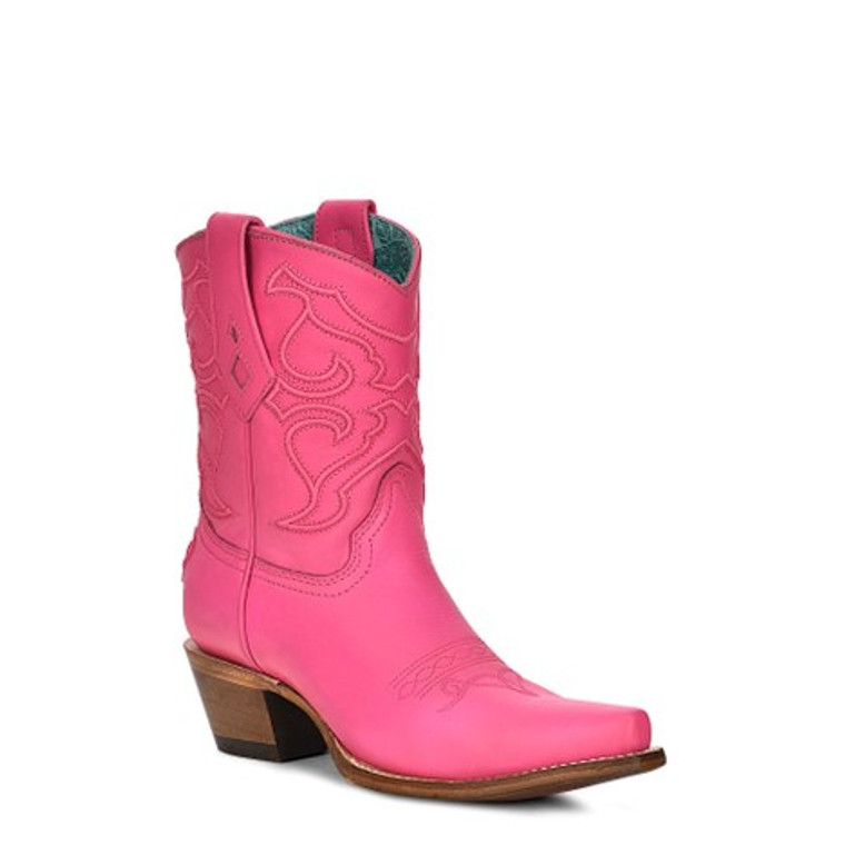 Corral Women's Fuchsia Embroidery Ankle Boots