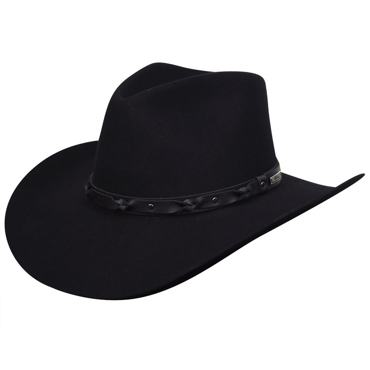 Bailey Hats Black Navarro 2X Wool Felt Hat
