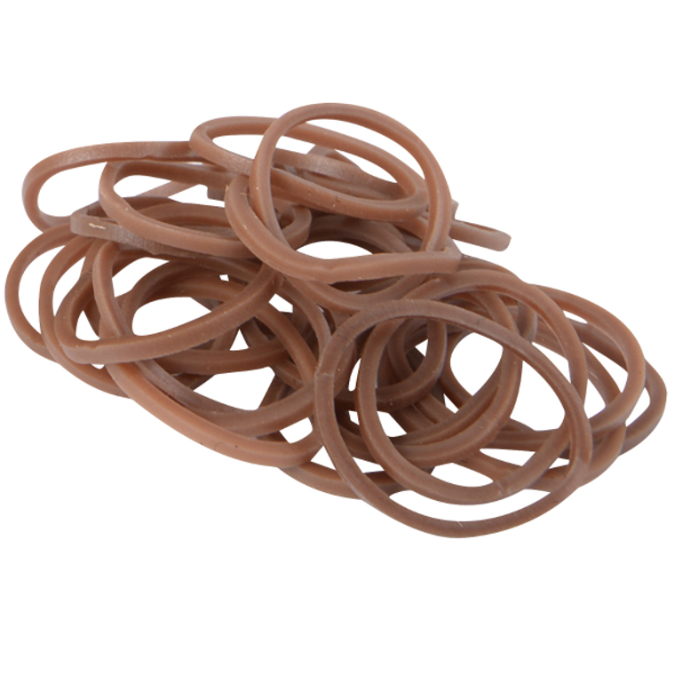 Brown Rubber Braiding Bands (800-Count)