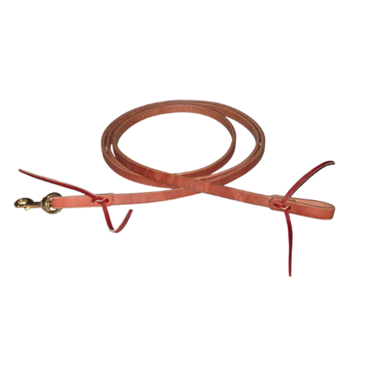 Ray's 5/8" Harness Leather Flat Roping Rein