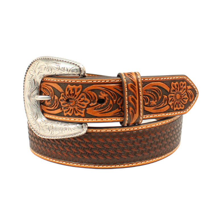 Ariat Men's Basketweave Embossed Belt