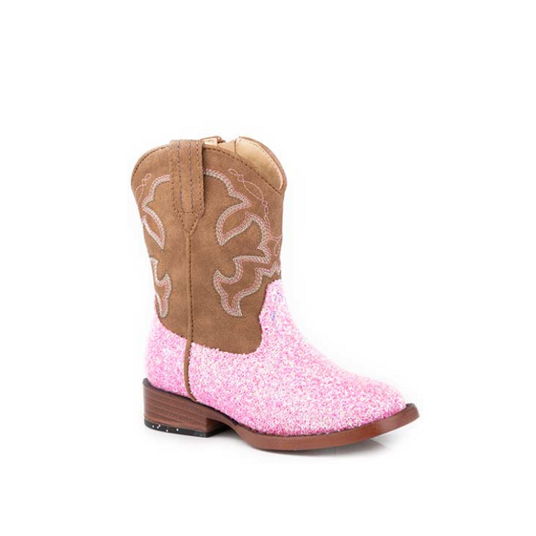 Roper Toddler Pink Sparkle Western Boots