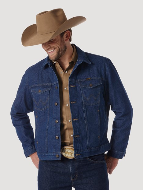74145PW Wrangler® Cowboy Cut Unlined Prewashed Denim Jacket