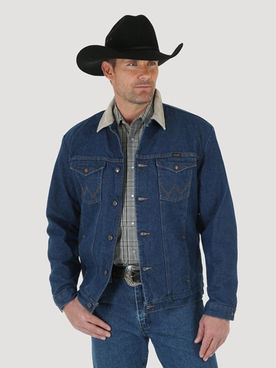 Wrangler® Blanket Lined Corduroy Collar Denim Jacket