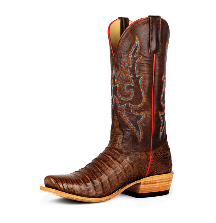 Horse Power Top Hand Men's Post Oak Caiman Belly Cutter Toe Boots