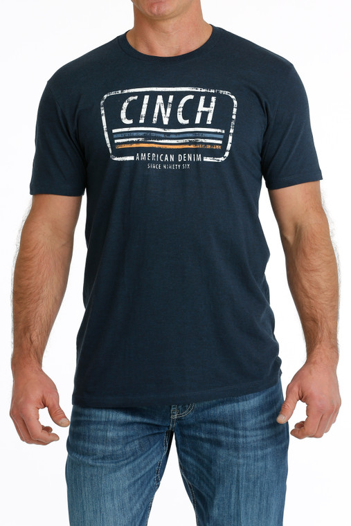 Cinch Men's Navy American Denim Tee