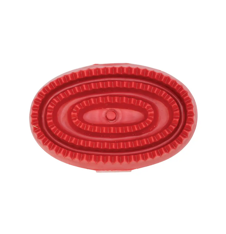 Junior Soft Red Rubber Curry Comb