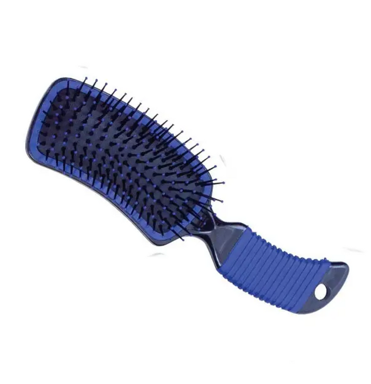 Blue Curved Mane Brush