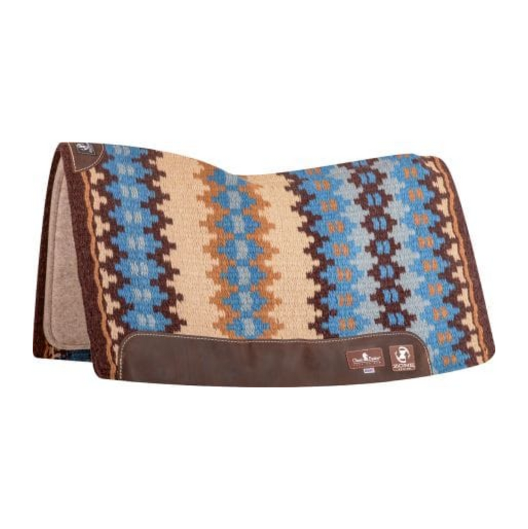 Classic Equine Zone 3/4" Thick Coffee/Malibu Blanket Top Saddle Pad